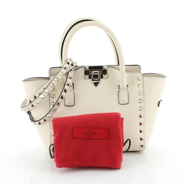 Valentino Rockstud Tote Rigid Leather Mini at 1stDibs