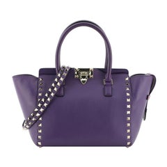 Valentino Rockstud Tote Rigid Leather Small