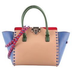Valentino Rockstud Tote Rigid Leather Small
