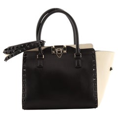 Valentino Rockstud Tote Rigid Leather Small