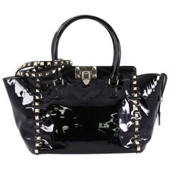 Valentino Rockstud Tote Rigid Patent Small