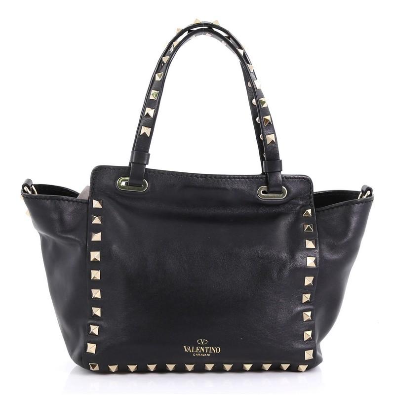 Valentino Rockstud Tote Soft Leather Micro In Good Condition In NY, NY