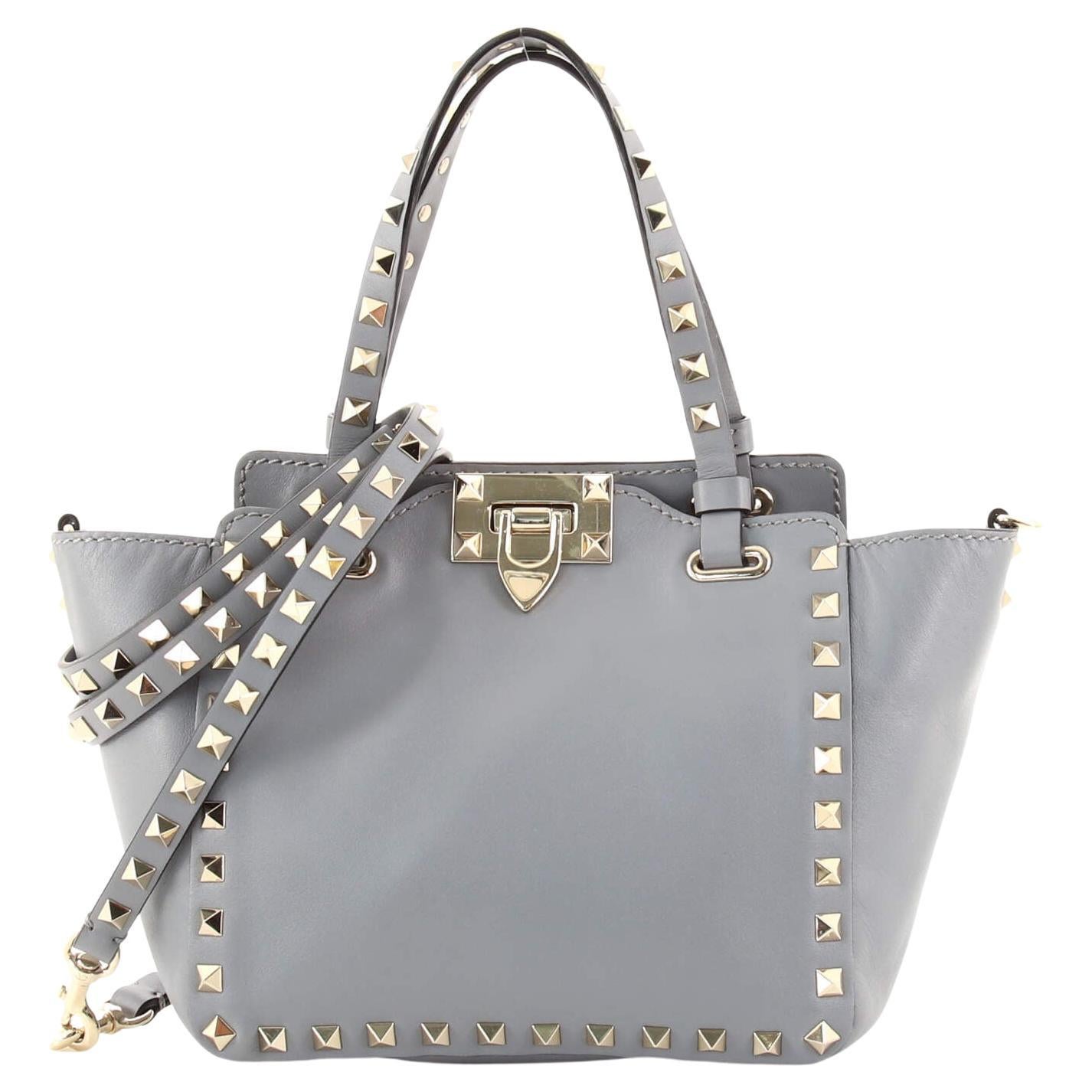Valentino Rockstud Tote Soft Leather Medium For Sale at 1stDibs