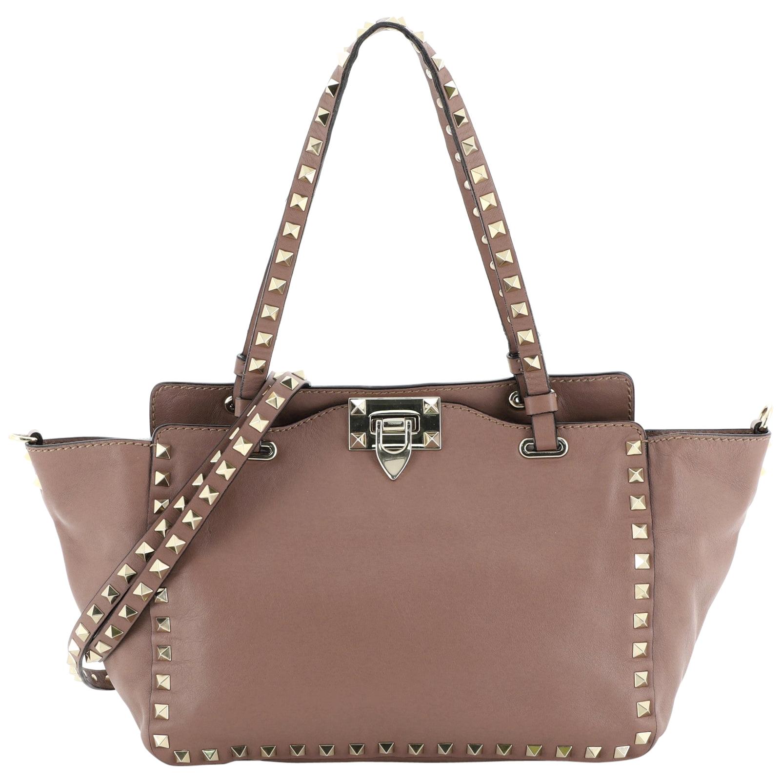 Valentino Rockstud Tote Soft Leather Small