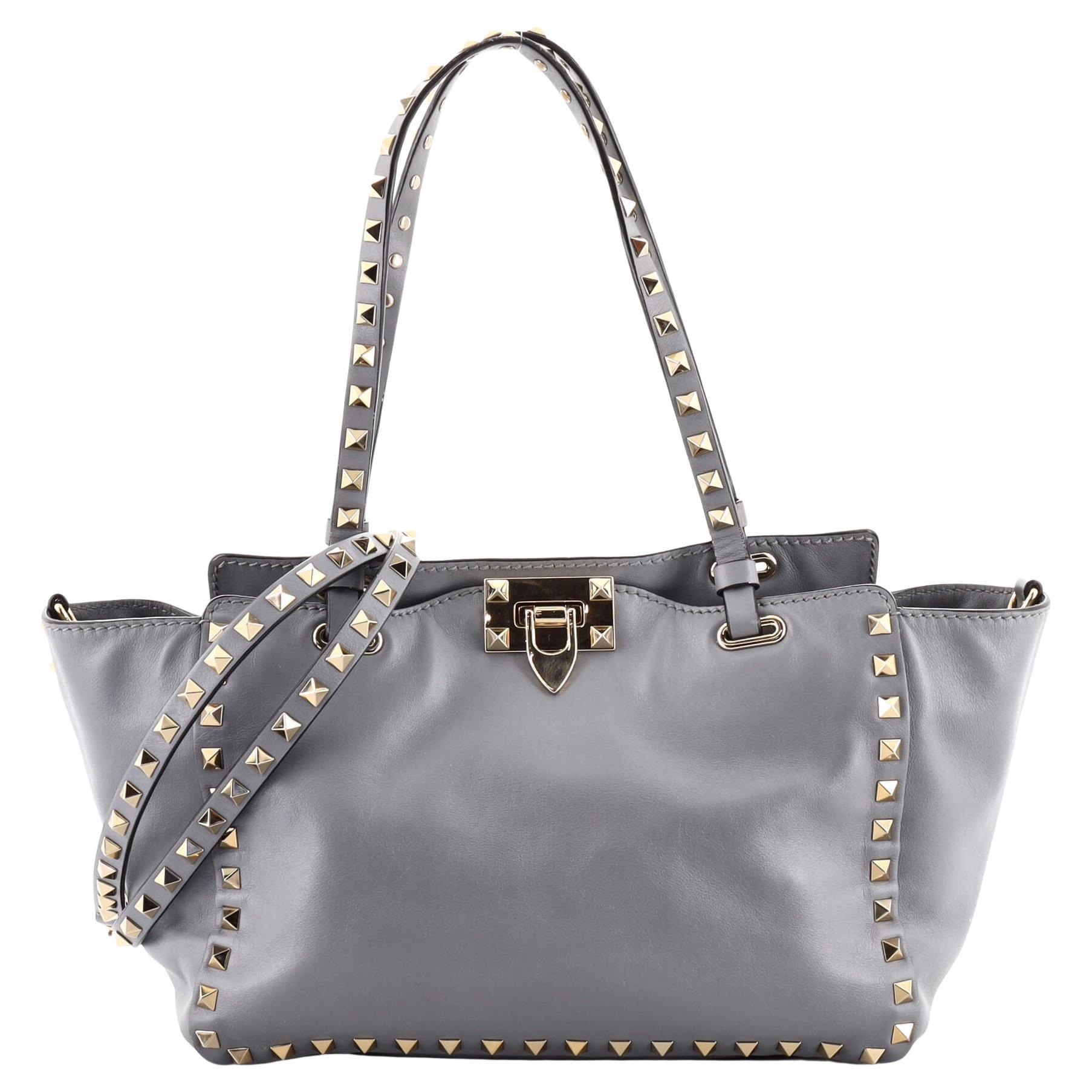  Valentino Rockstud Tote Soft Leather Small