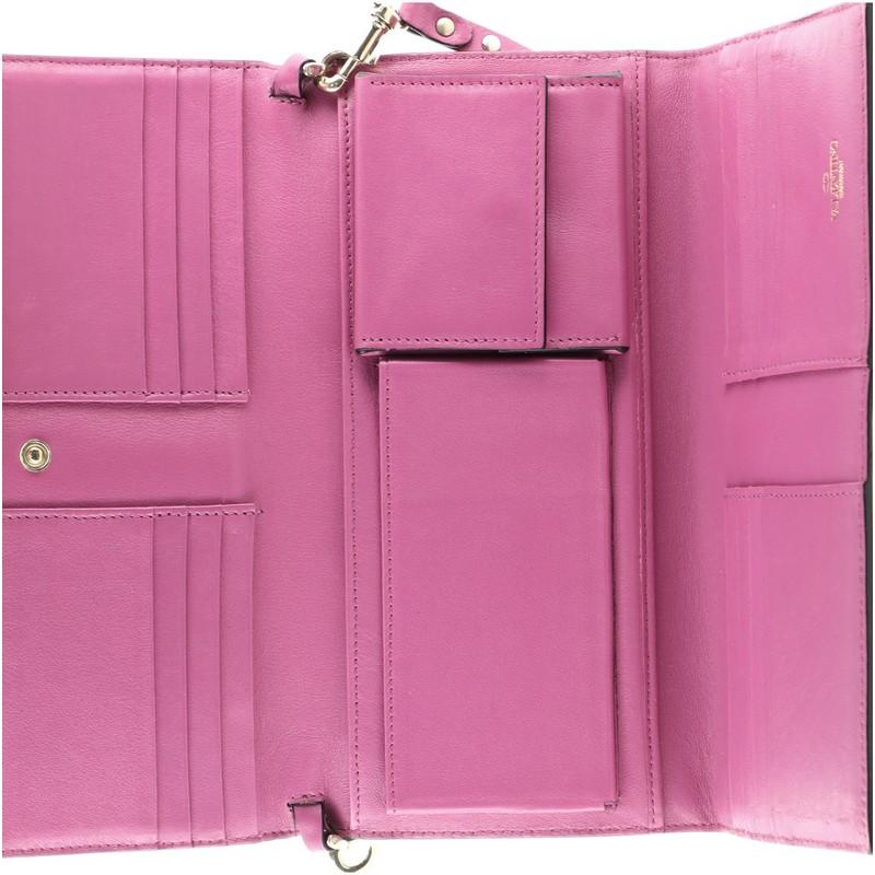 Women's or Men's Valentino Rockstud Trifold Travel Wallet Leather