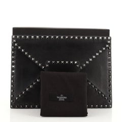 Valentino Rockstud Untitled Envelope Clutch Leather Medium