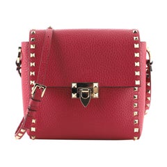 Valentino Rockstud Vertical Crossbody Bag Leather Small