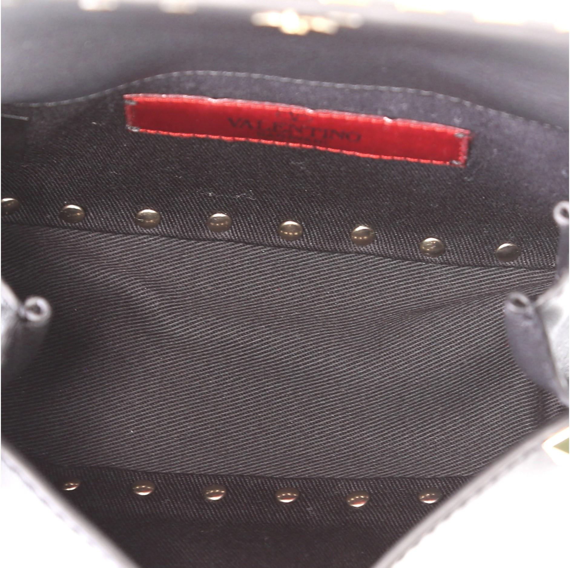 Black Valentino Rockstud Waist Bag Leather