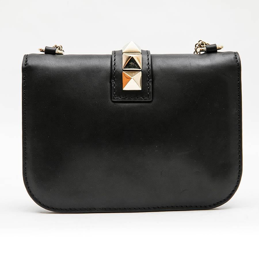 Women's or Men's VALENTINO 'Rockstuds' Bag in Black Smooth Lamb Leather