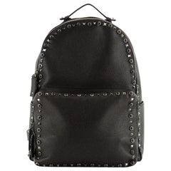 Valentino Rolling Rockstud Backpack Leather With Cabochons Large 