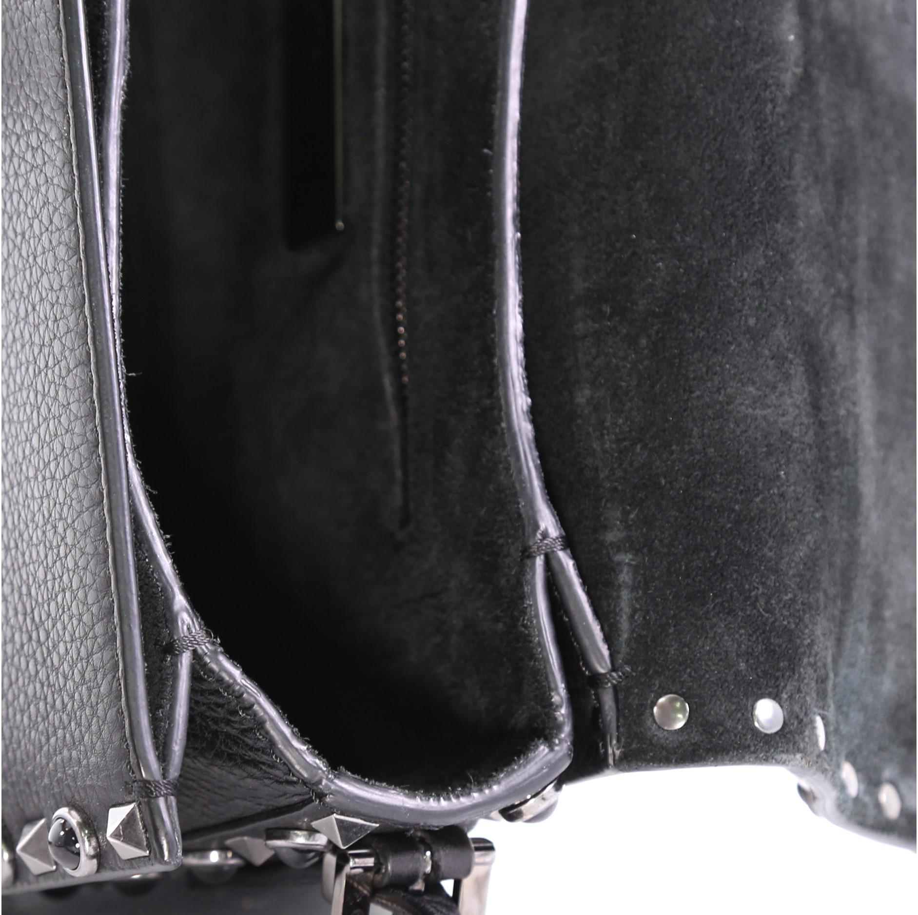 Valentino Rolling Rockstud Crossbody Bag Leather with Cabochons Medium 1