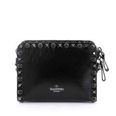 Valentino Rolling Rockstud Pocket Crossbody Leather with Cabochons Mini