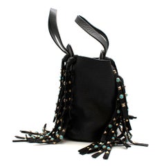 Valentino Rolling Rockstud Tassel Tote Bag