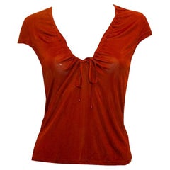 Valentino Roma Burnt Orange Top
