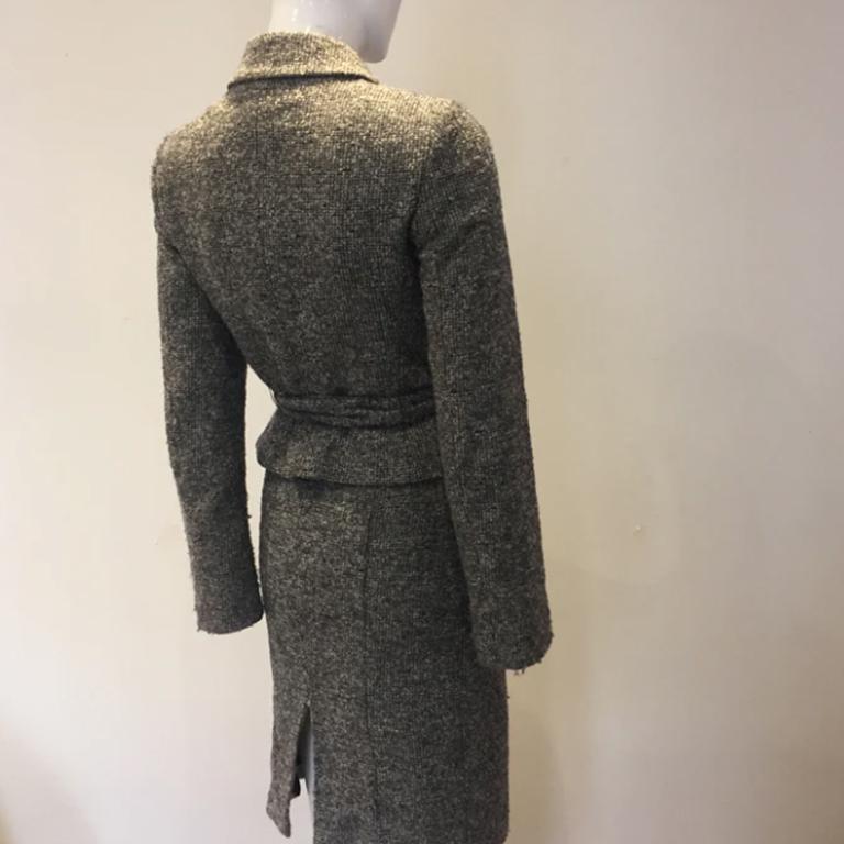 VALENTINO ROMA FW98 Grey wool suit In Good Condition For Sale In Paris, FR