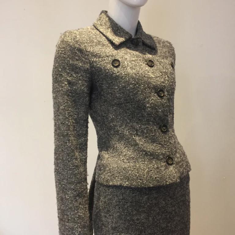 VALENTINO ROMA FW98 Grey wool suit For Sale 2