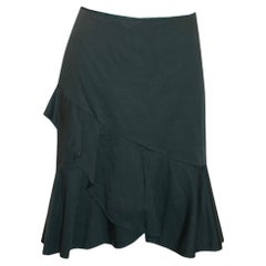 Valentino Roma Green Ruffle Skirt