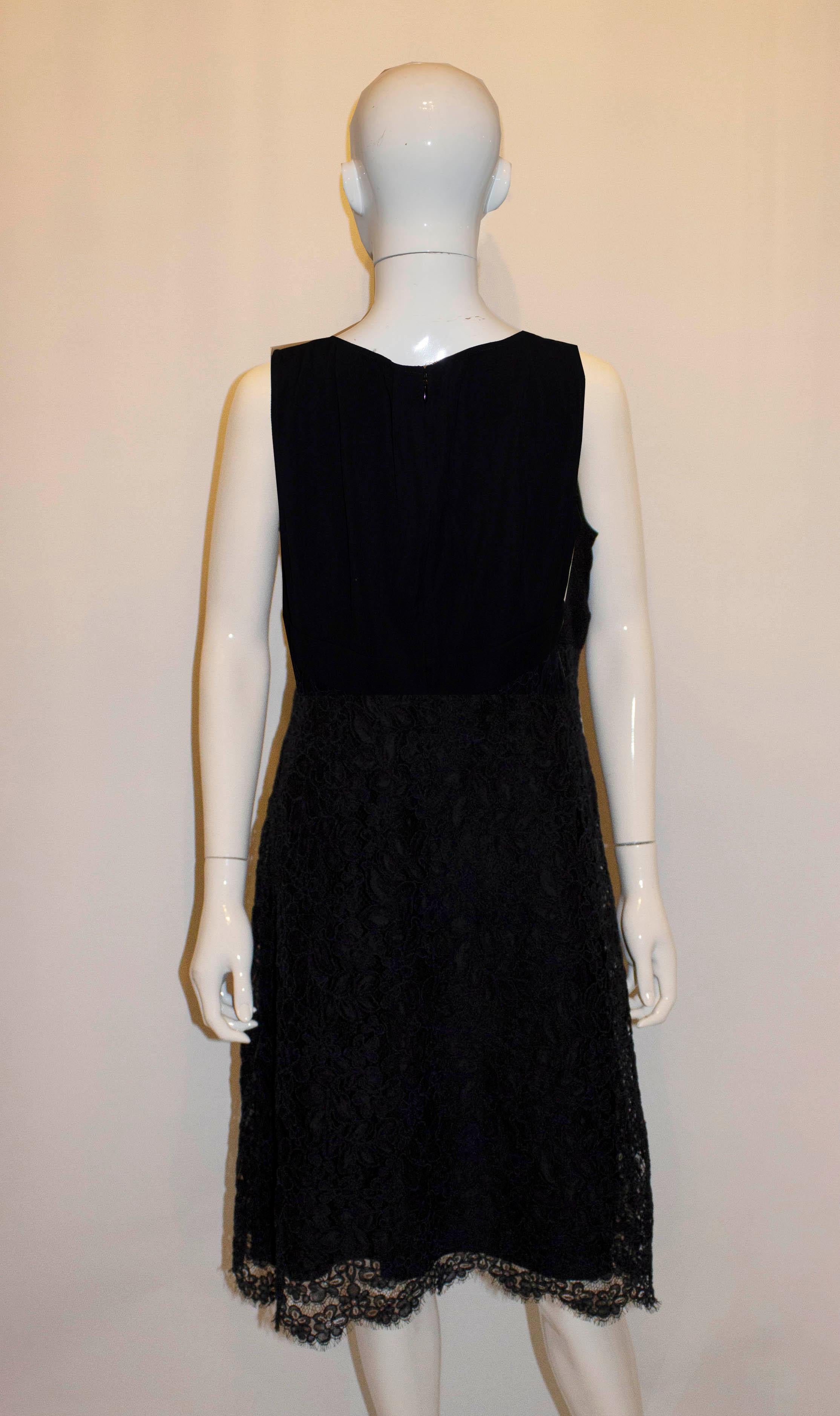 Valentino Roma Ink Black Cocktail Dress In Good Condition For Sale In London, GB