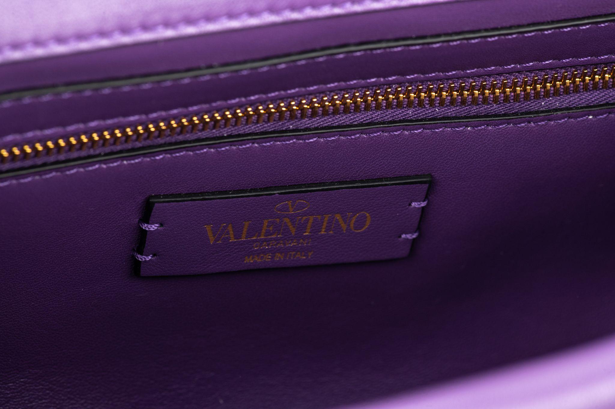 Gray Valentino Roman Stud Collection Lavender For Sale