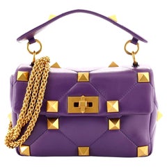 Valentino Roman Stud Flap Bag Quilted Leather Medium