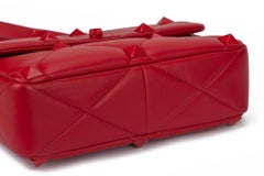Valentino Roman Stud Red Shoulder Bag New