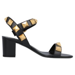 Valentino Roman Stud Sandals Black