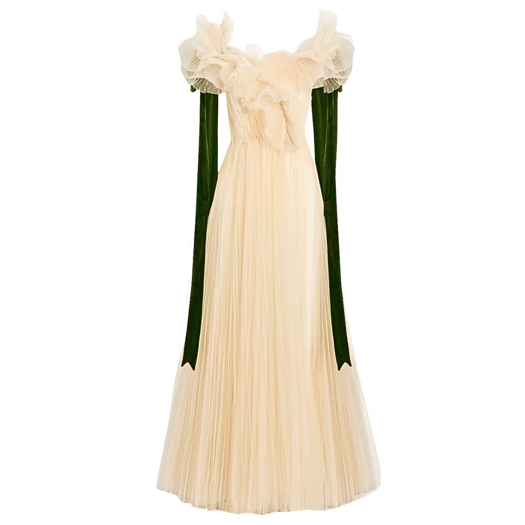 Valentino Abito da sera romantico in tulle primavera/estate 2018 taglia 38IT

