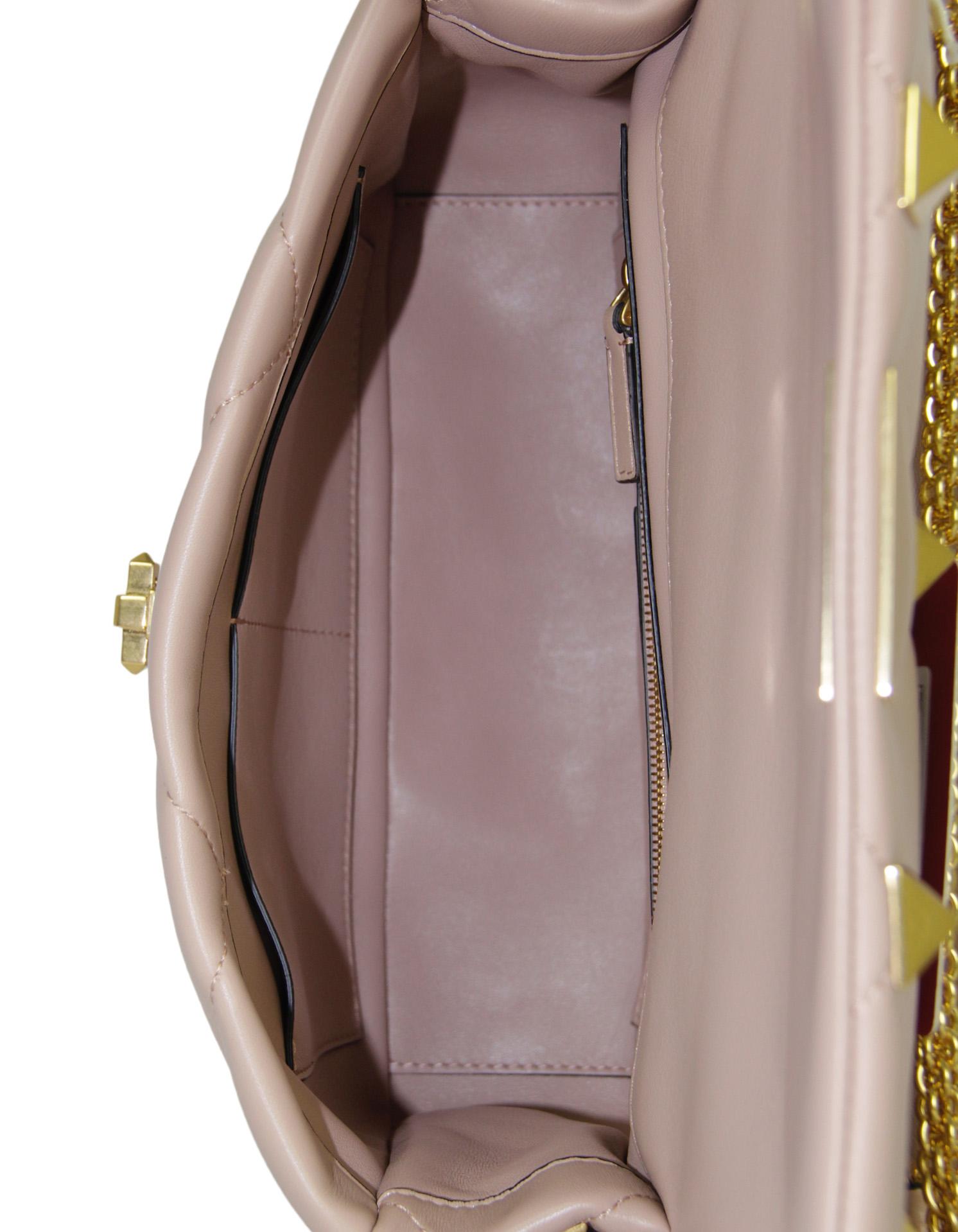 Valentino Rose Cannelle Beige Large Roman Studded Flap Bag rt $3650 2