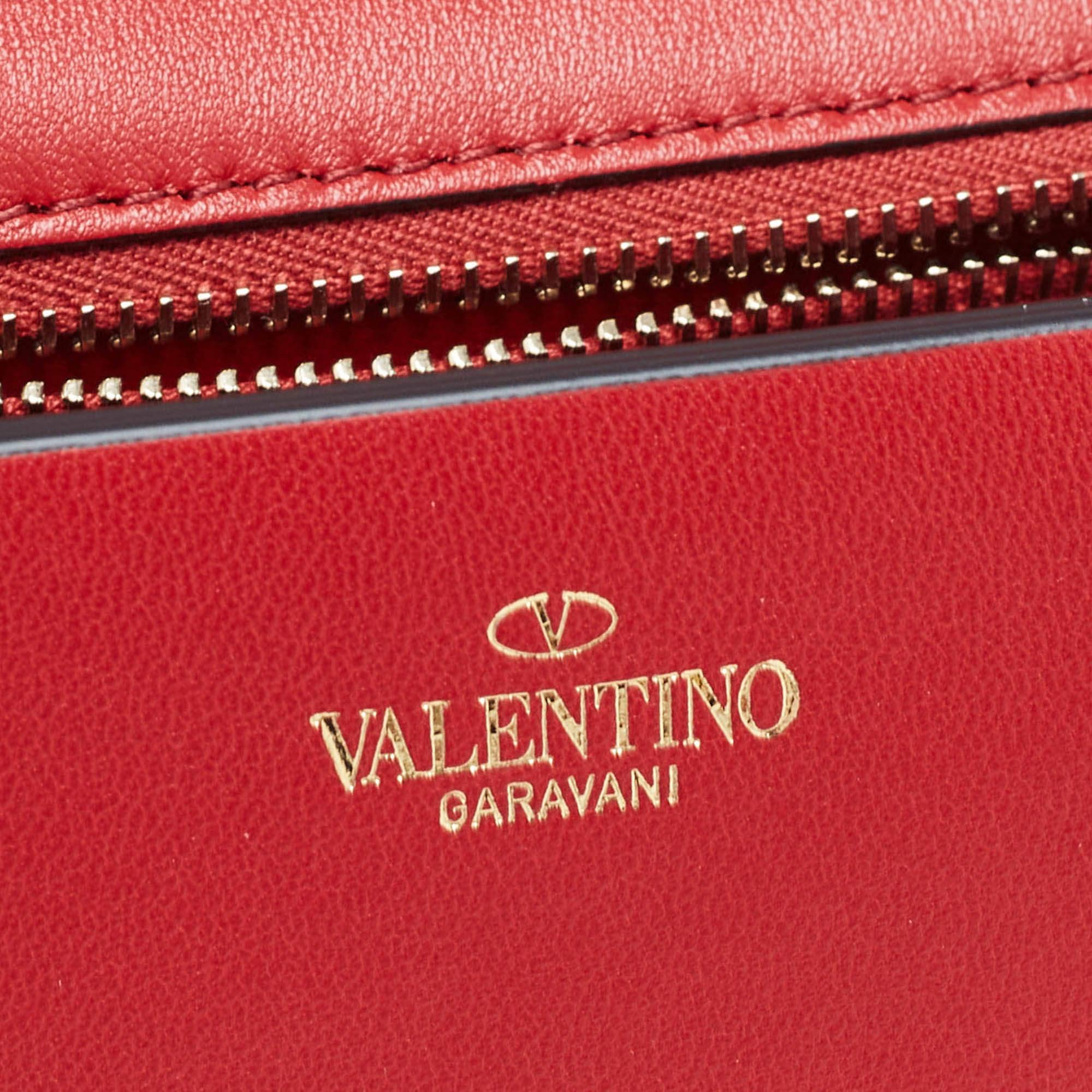 Valentino Rosso Red Leather 03 Rose Edition Atelier Crossbody Bag 7
