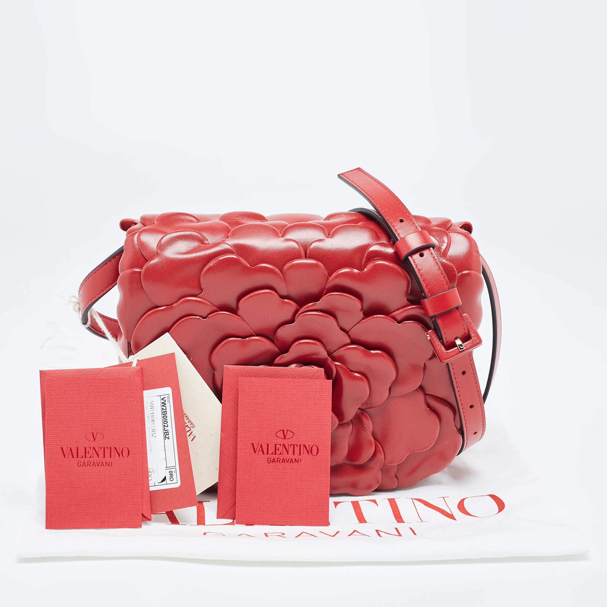 Valentino Rosso Red Leather 03 Rose Edition Atelier Crossbody Bag 2