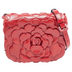Valentino Rosso Red Leather 03 Rose Edition Atelier Crossbody Bag