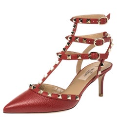 Valentino Rosso V/Rosso V ROCKSTUD Ankle Strap EU 36