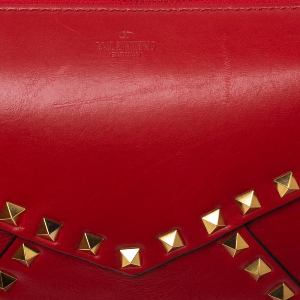 Women's Valentino Rouge Pur Smooth Leather Rockstud Hype Shoulder Bag