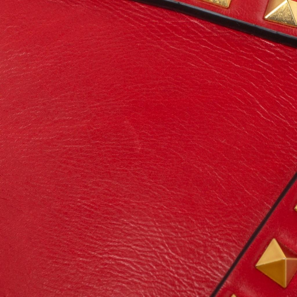 Valentino Rouge Pur Smooth Leather Rockstud Hype Shoulder Bag 1