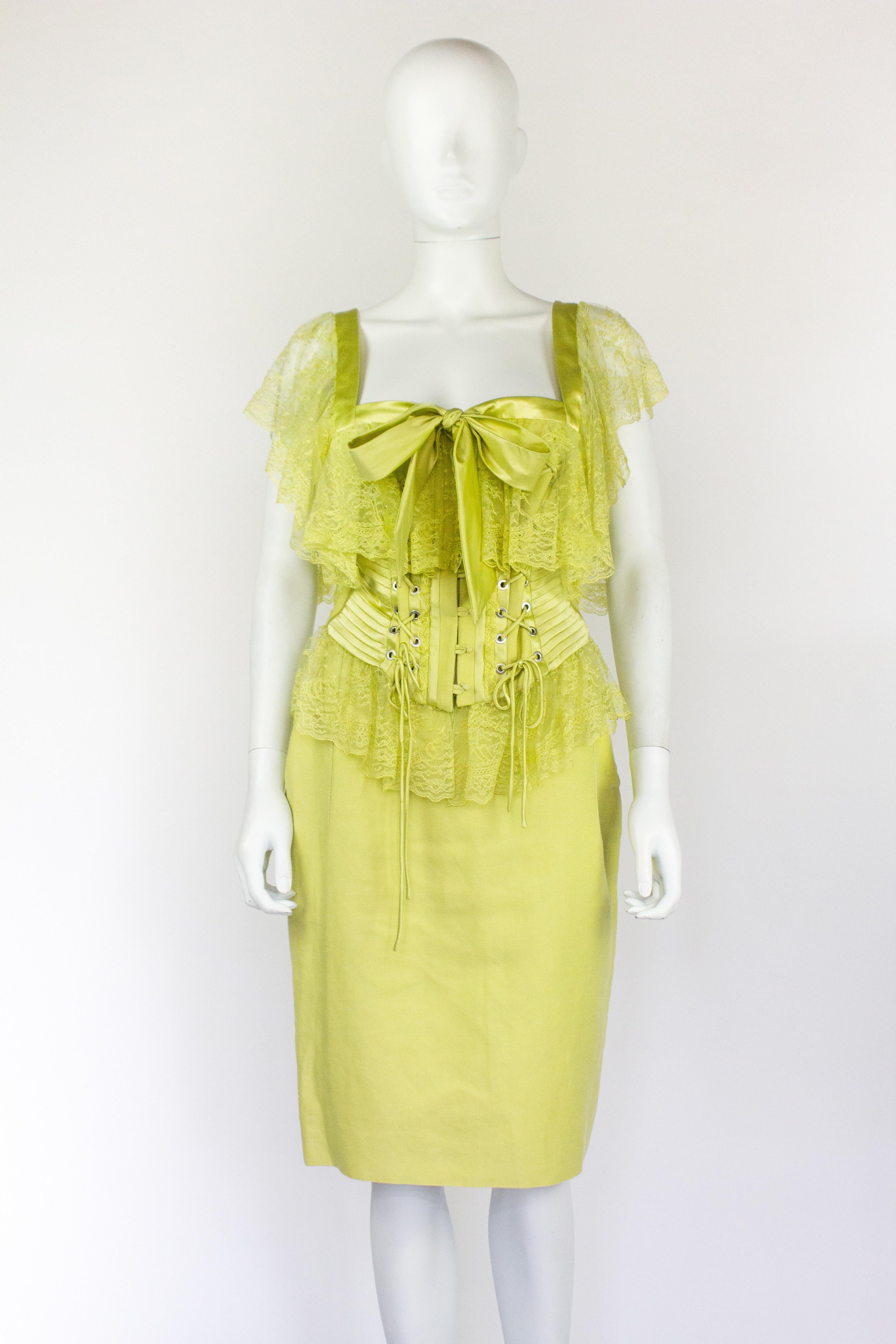 Women's Valentino Runway Corset & Skirt, S/S 2004 For Sale