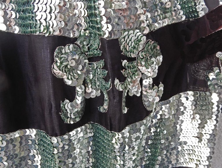 green emerald velvet dress Valentino Emerald Sequin Halter Gown  MSA Haute Couture