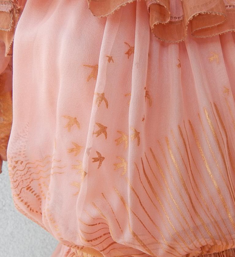 Valentino Rnwy „Pretty in Pink“ Romantisches schulterfreies Seidenkleid   im Angebot 1