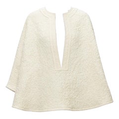 Valentino Mantella poncho con scollo a V in lana vergine e mohair S.I.V.A.