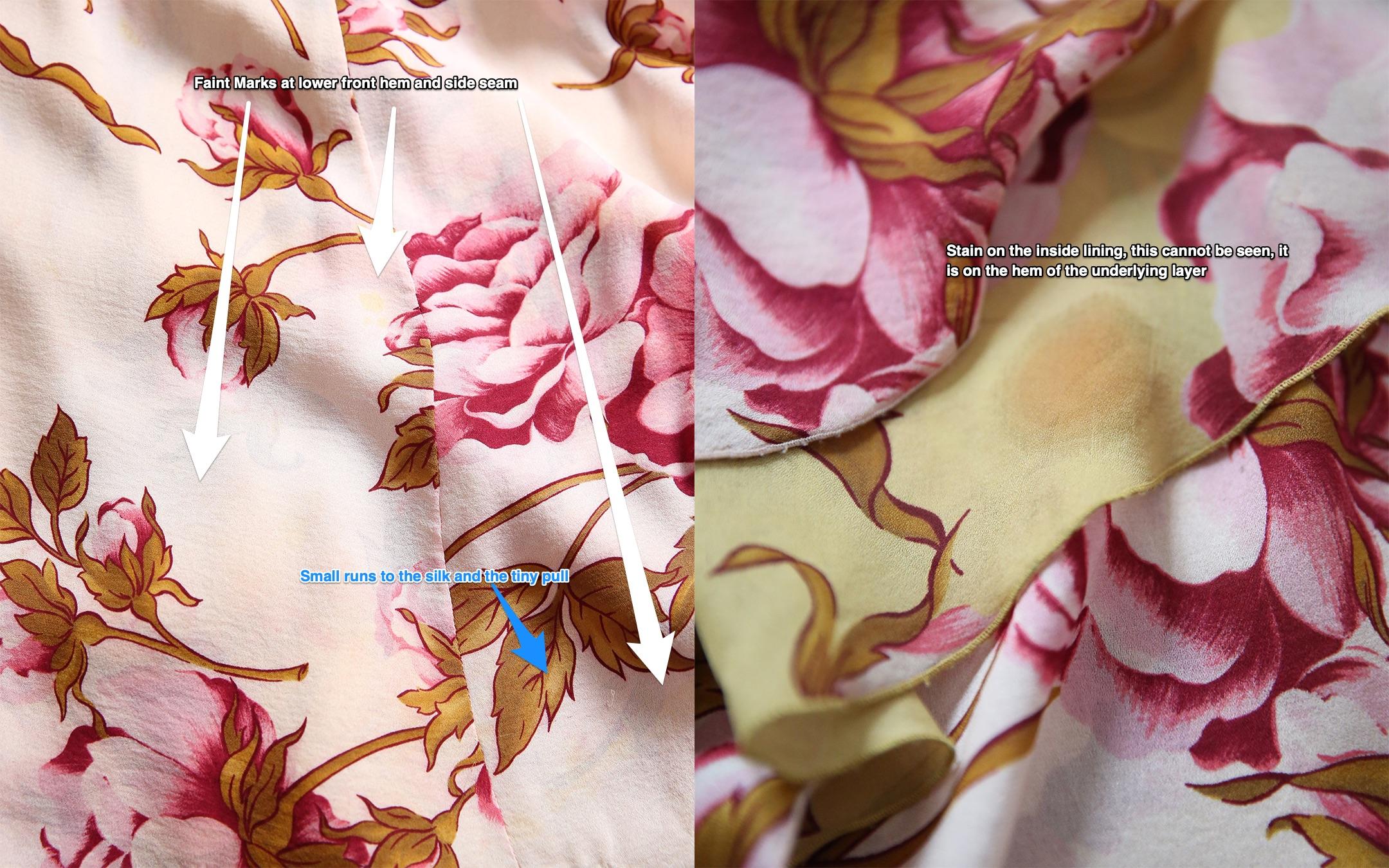 Valentino S/S 06 rosa-gelb-rosa Blumendruck eine Schulter Kleid Zug Kleid im Angebot 13