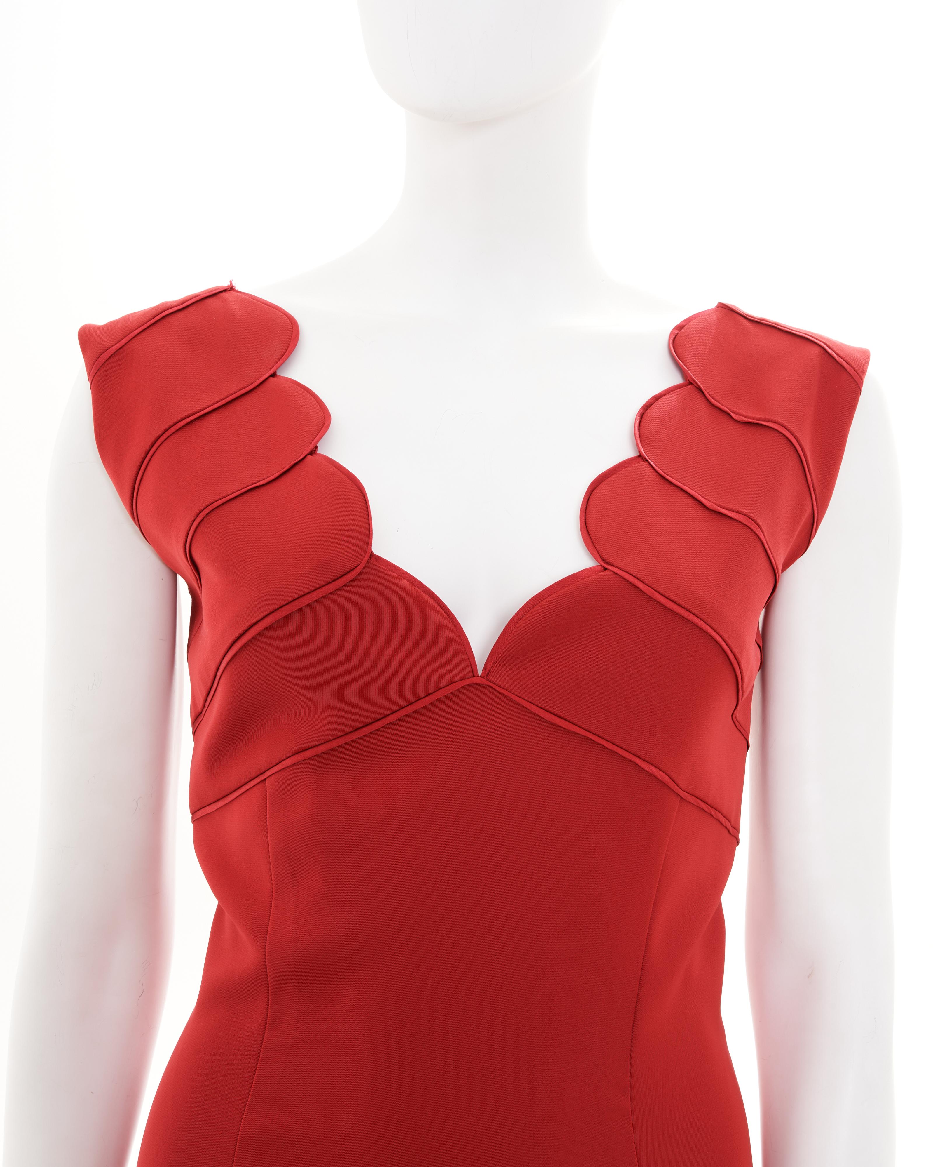 Valentino S/S 1992 Vestido largo rojo 2