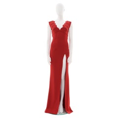 Valentino S/S 1992 Vestido largo rojo