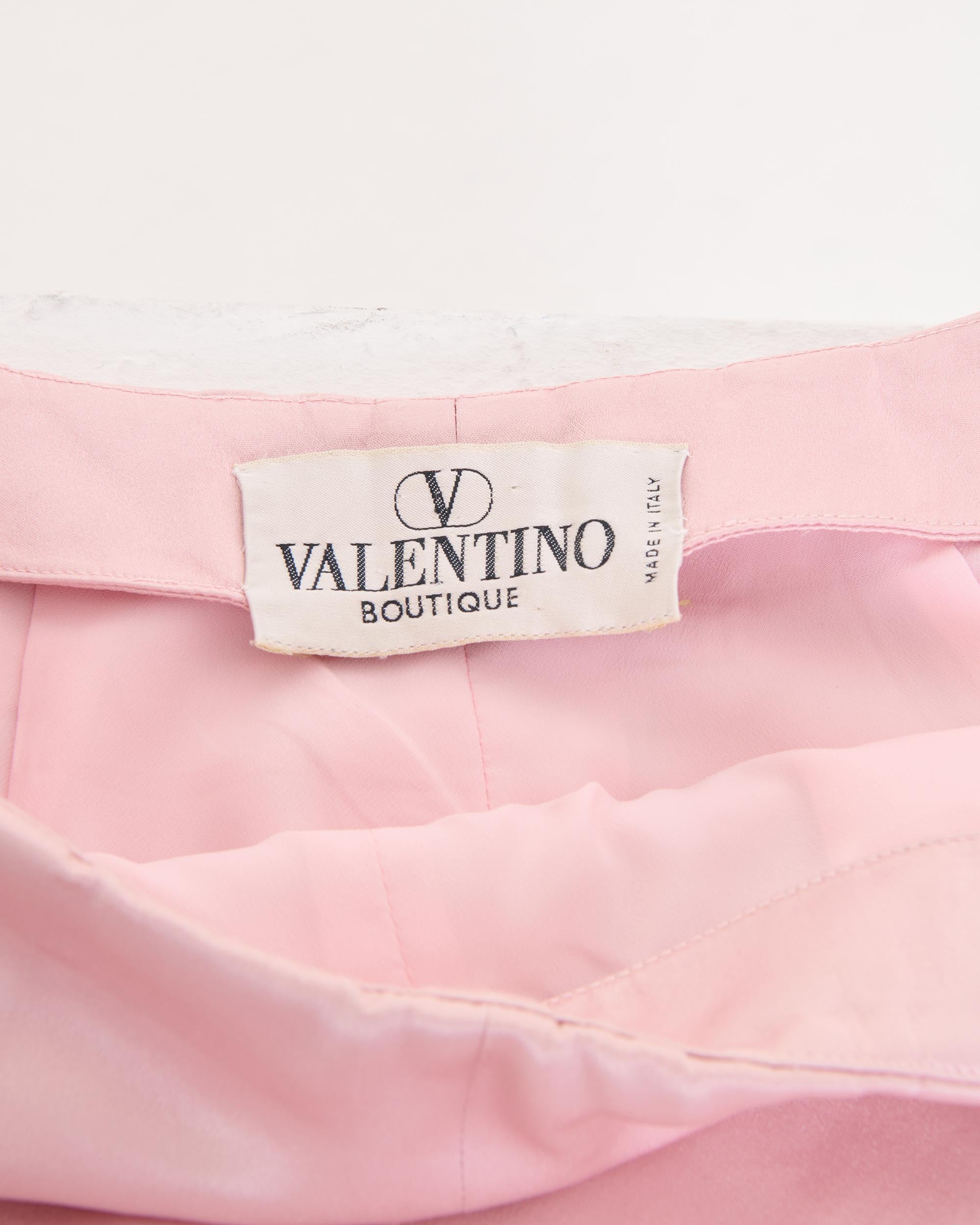 Valentino S/S 1995 Ensemble quatre pièces pailleté rose  en vente 14