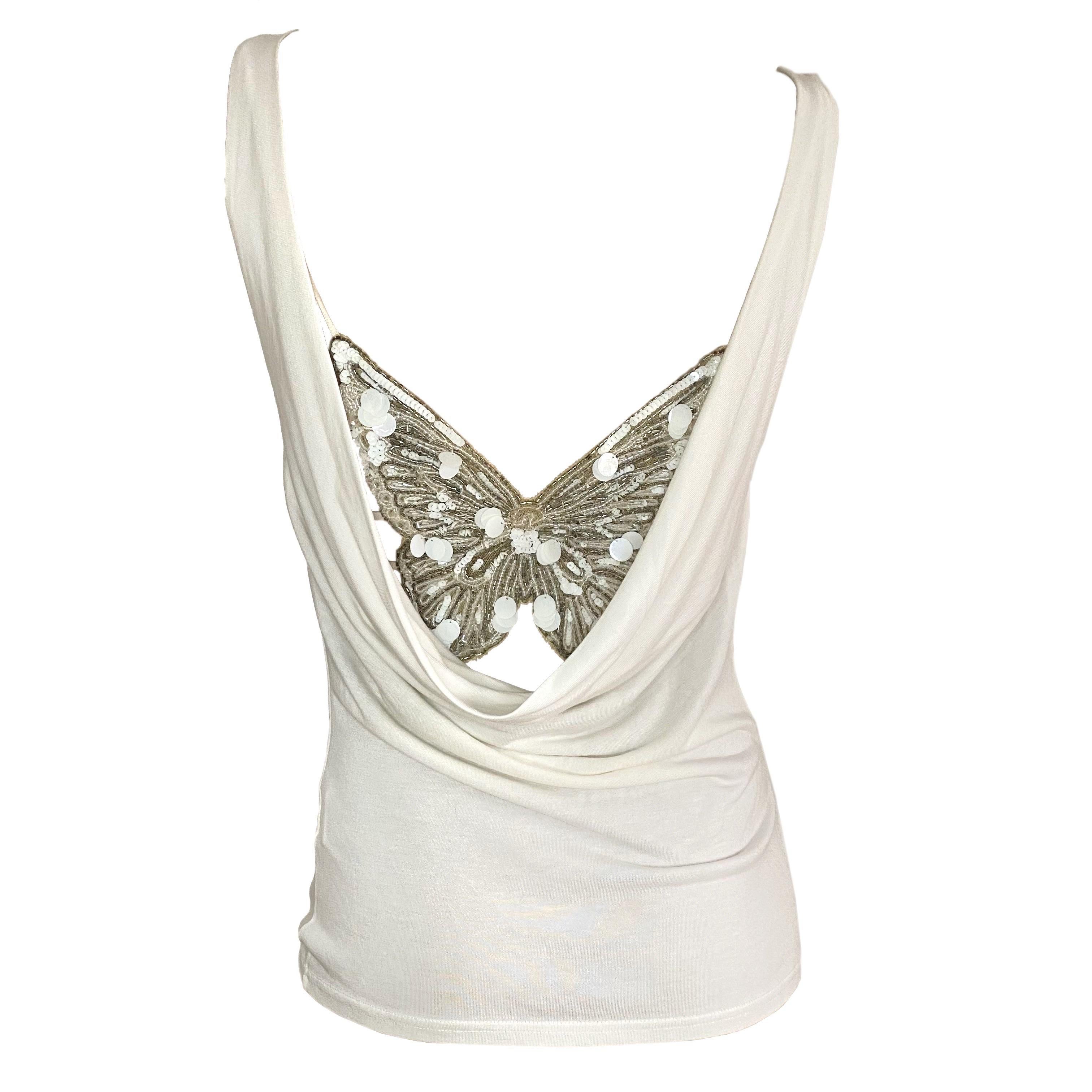 Valentino S/S 2004 back butterfly bra + top 2