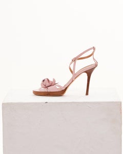Valentino S/S 2004 Dusty rose ankle strap platform sandals