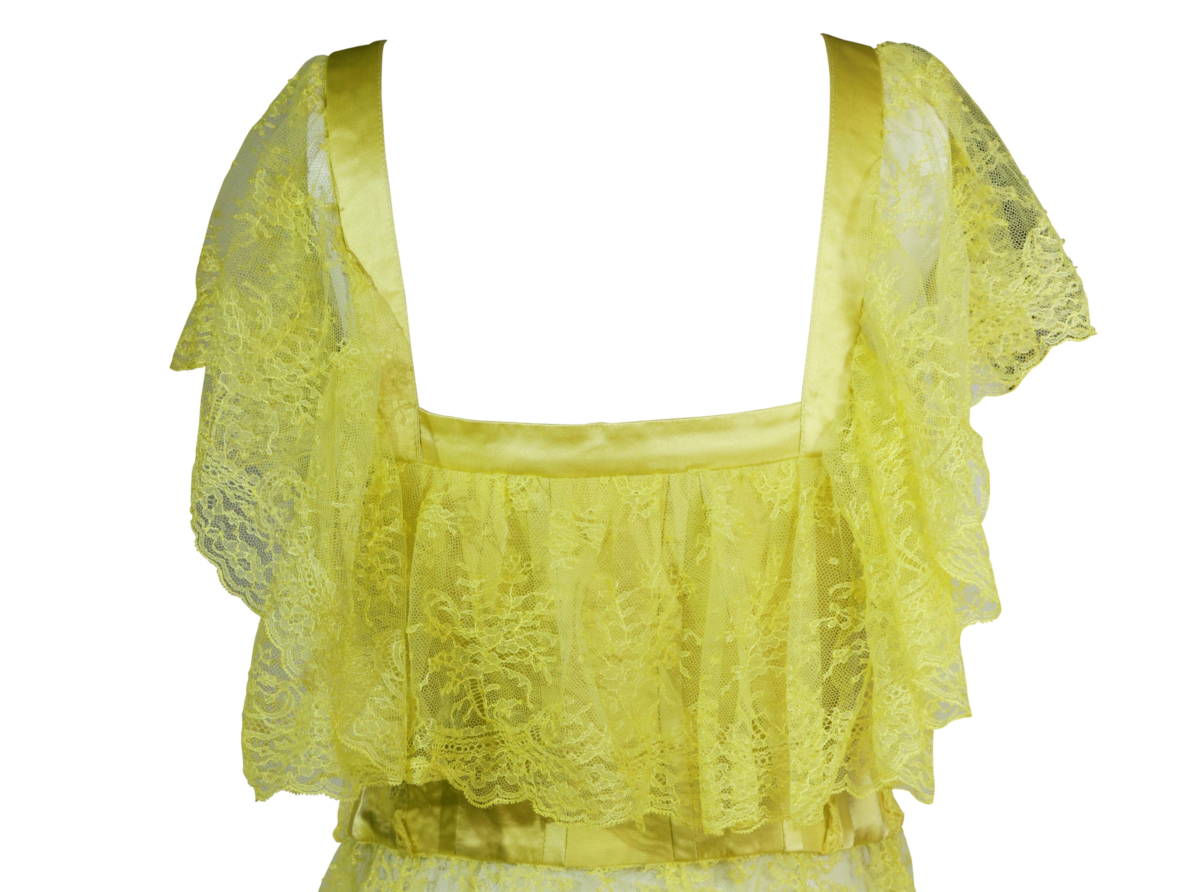 VALENTINO S/s 2004 Corsé Verde Claro Visto En La Pasarela en venta 7