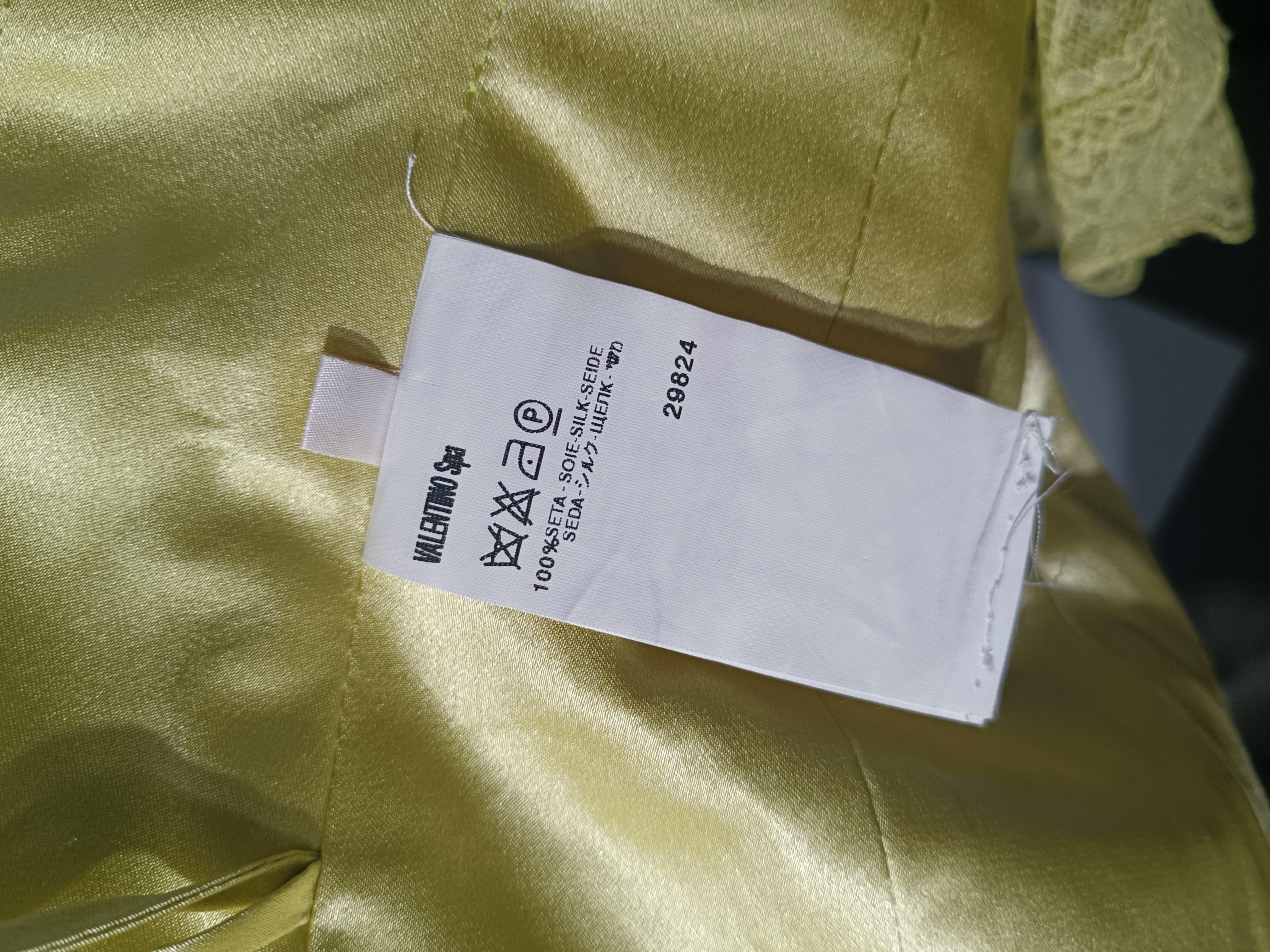 VALENTINO S/s 2004 Corsé Verde Claro Visto En La Pasarela en venta 9