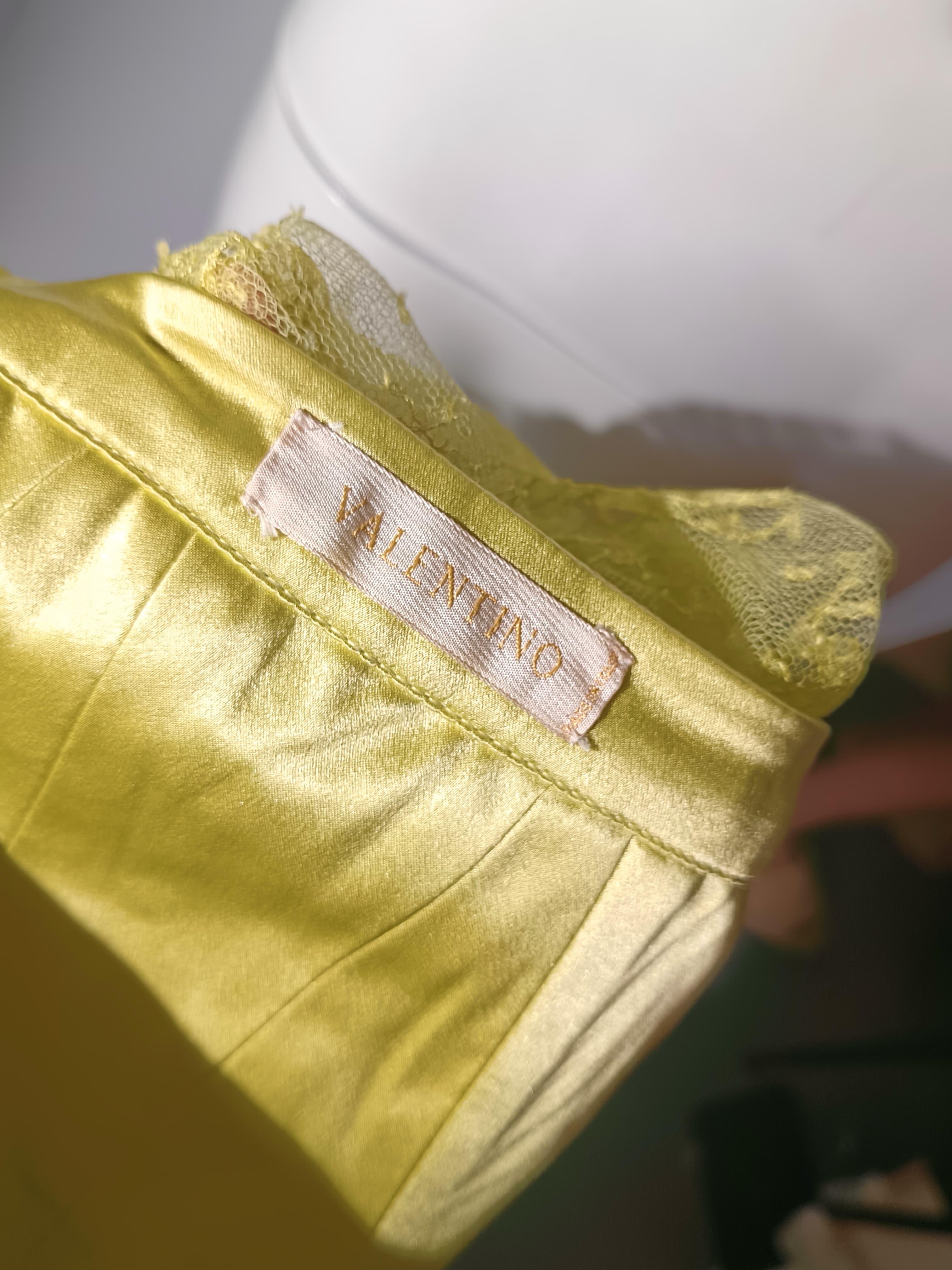 VALENTINO S/s 2004 Corsé Verde Claro Visto En La Pasarela en venta 10