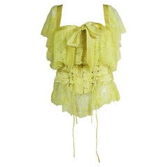 VALENTINO S/s 2004 Light Green Corset Seen On Runway