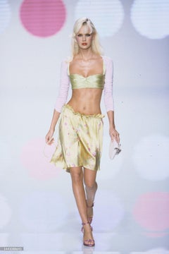 Valentino S/S 2004 Pink lambskin handbag with rhinestone butterfly